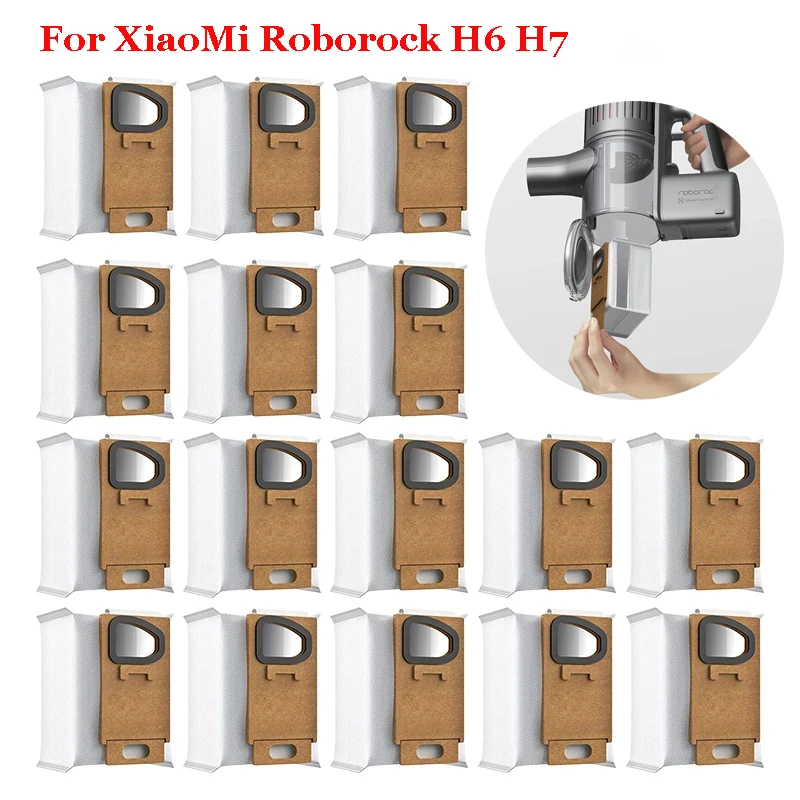Пылесборник для пылесоса XiaoMi Roborock H6 H7, запасные части для пылесоса из нетканого материала, профессиональные Сменные аксессуары
Пылесборник для пылесоса XiaoMi Roborock H6 H7, запасные части для пылесоса из нетканого материала, профессиональные Сменные аксессуары