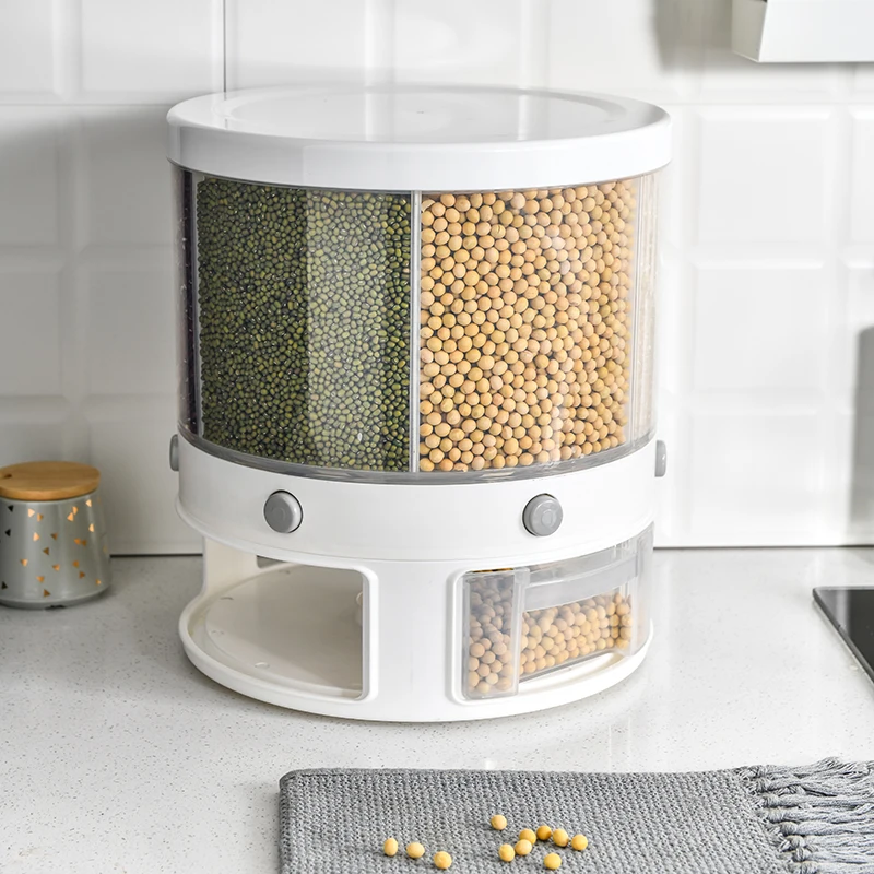 zq Kitchen Rotating Home Rice Container Grains Storage Box Insect-Proof Moisture-Proof Sealed Storage Box
zq Kitchen Rotating Home Rice Container Grains Storage Box Insect-Proof Moisture-Proof Sealed Storage Box