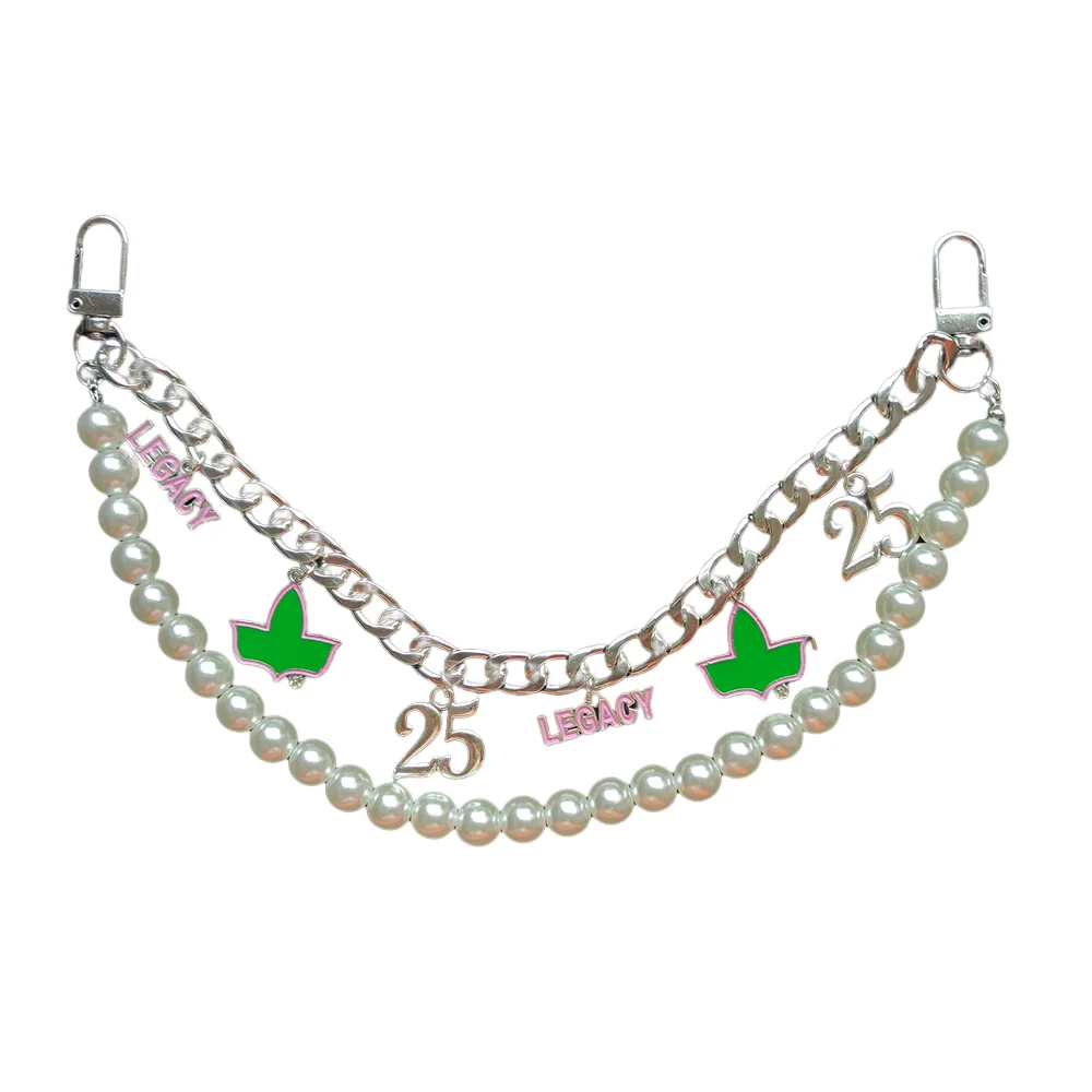 Pearl Chain Keychain Pocket Chain Greek Fellowship Women's Social Group Gift
Pearl Chain Keychain Pocket Chain Greek Fellowship Women's Social Group Gift