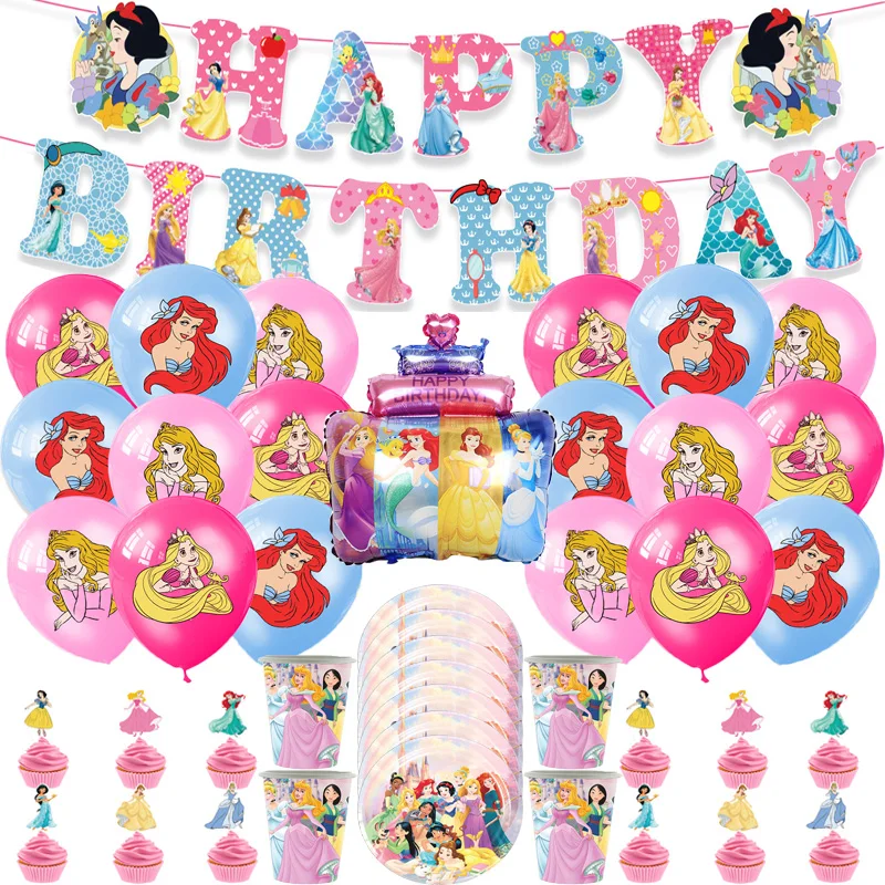 Disney Princess Happy Girl Child Birthday Theme Party Decoration Set Party Supplies Cup Plate Banner Hat Straw Gift Bag Decor
Disney Princess Happy Girl Child Birthday Theme Party Decoration Set Party Supplies Cup Plate Banner Hat Straw Gift Bag Decor