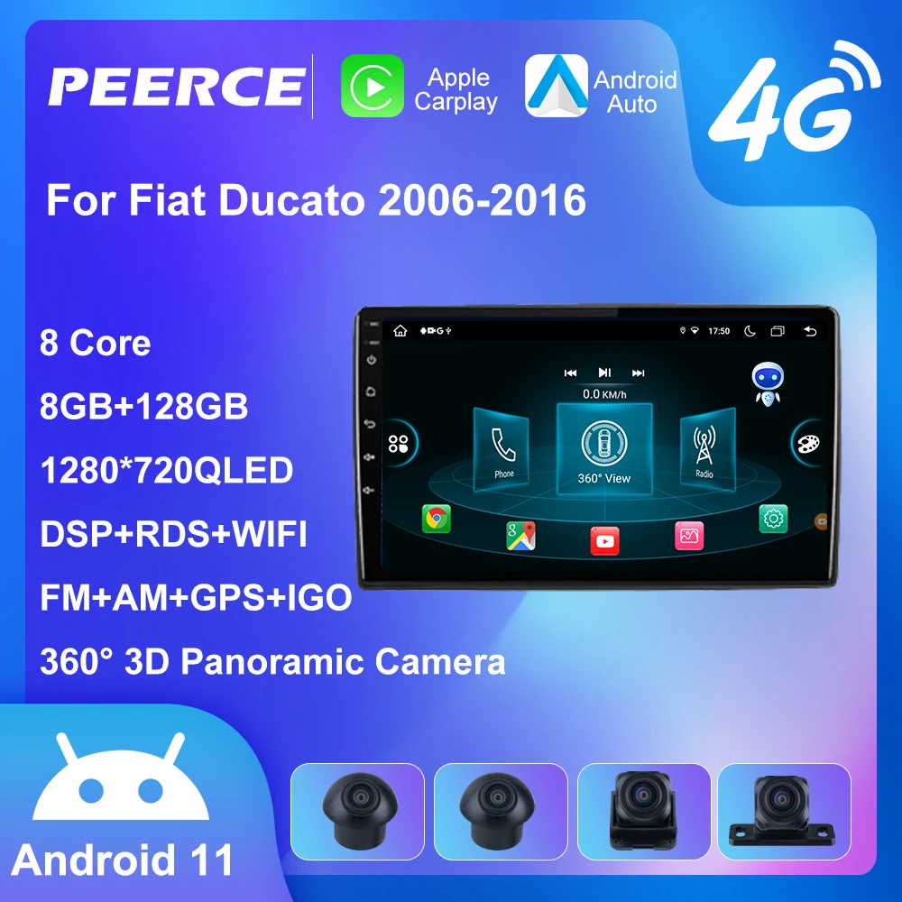 Автомагнитола PEERCE на Android для Fiat Ducato 2006-2016 с GPS-Навигатором, автомобильный мультимедийный видеоплеер, стерео Carplay BT 2din DVD HU
Автомагнитола PEERCE на Android для Fiat Ducato 2006-2016 с GPS-Навигатором, автомобильный мультимедийный видеоплеер, стерео Carplay BT 2din DVD HU