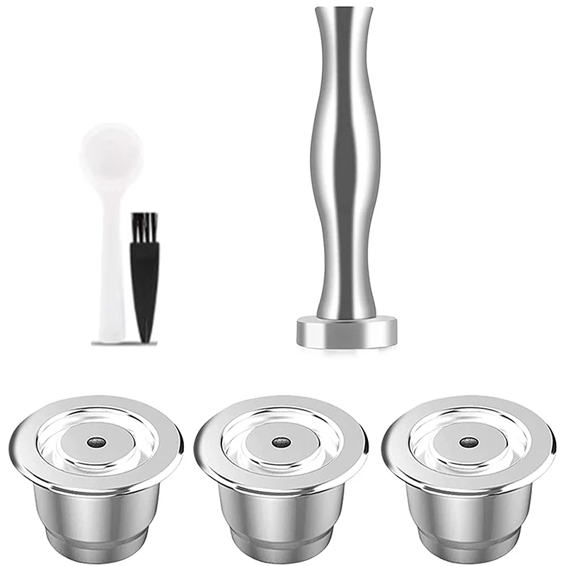 Coffee Capsule, Nespresso Refillable Capsules Reusable Nespresso Pod Espresso Coffee Pod Stainless Steel Compatible
Coffee Capsule, Nespresso Refillable Capsules Reusable Nespresso Pod Espresso Coffee Pod Stainless Steel Compatible