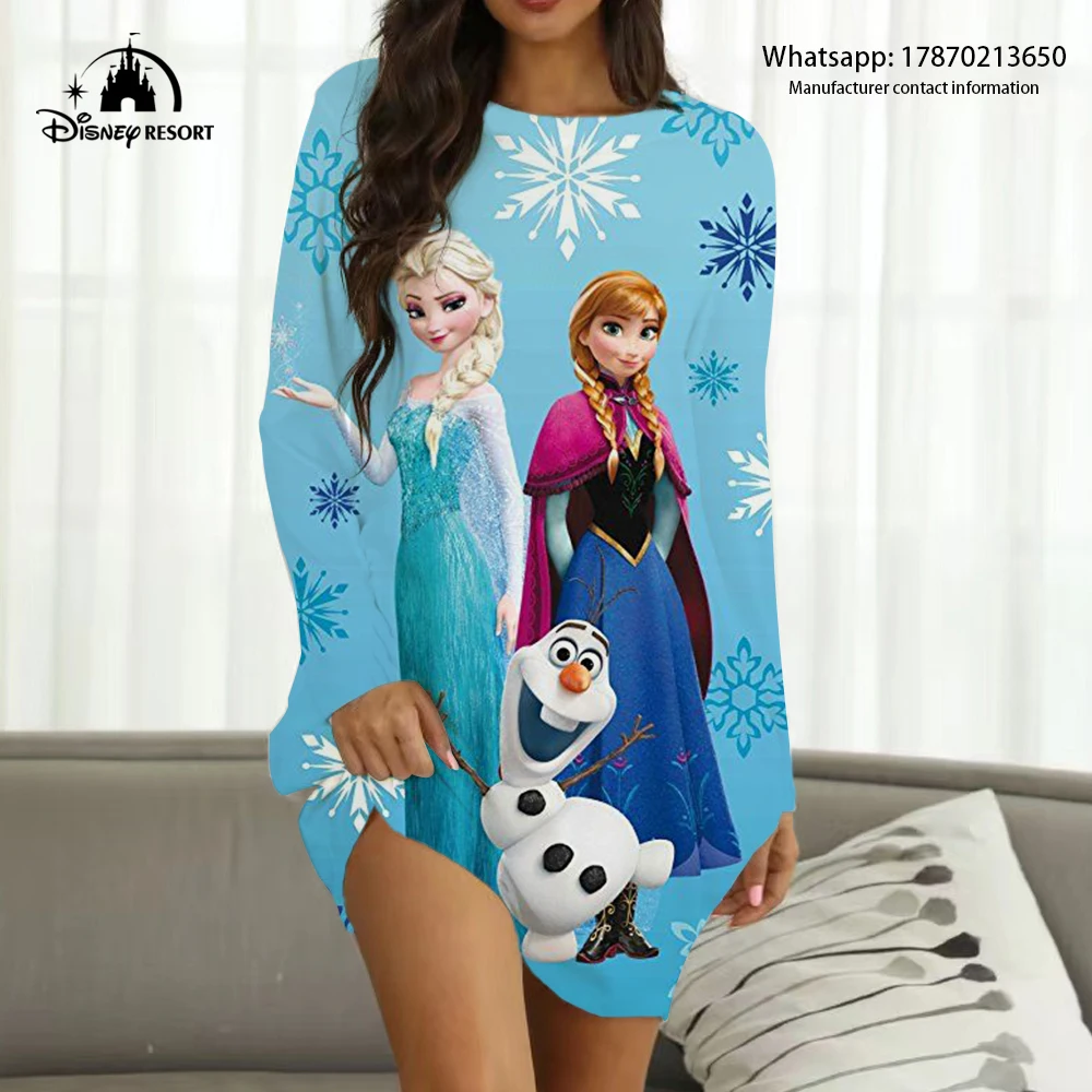 Frozen Anime Queen Elsa and Ariel Disney Brand Streetwear Ladies Sexy Party Club Fall 2022 New Women's Boho Loungewear
Frozen Anime Queen Elsa and Ariel Disney Brand Streetwear Ladies Sexy Party Club Fall 2022 New Women's Boho Loungewear