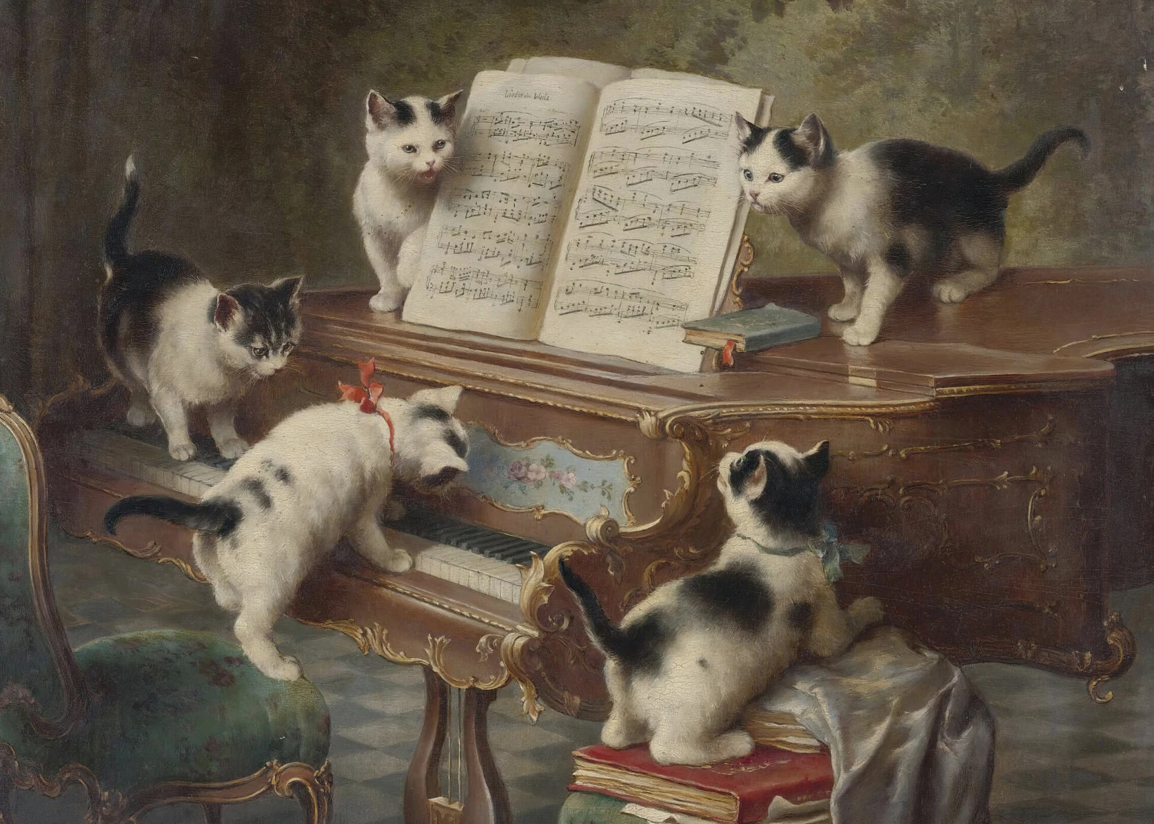 Печать на холсте "Ретро абстрактная картина с котом"
Печать на холсте "Ретро абстрактная картина с котом"