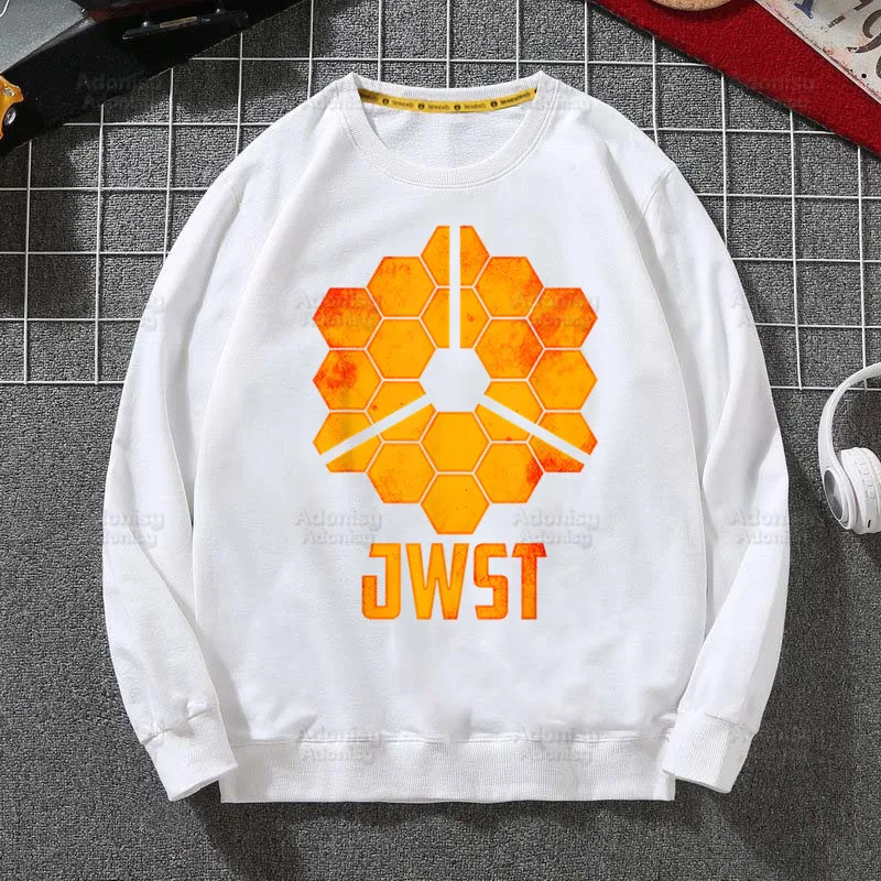 Толстовка JWST мужская с круглым вырезом, топ в стиле Харадзюку, пуловер с космическим телескопом Джеймс Webb, худи для изучения астрономии и науки, осень-весна
Толстовка JWST мужская с круглым вырезом, топ в стиле Харадзюку, пуловер с космическим телескопом Джеймс Webb, худи для изучения астрономии и науки, осень-весна