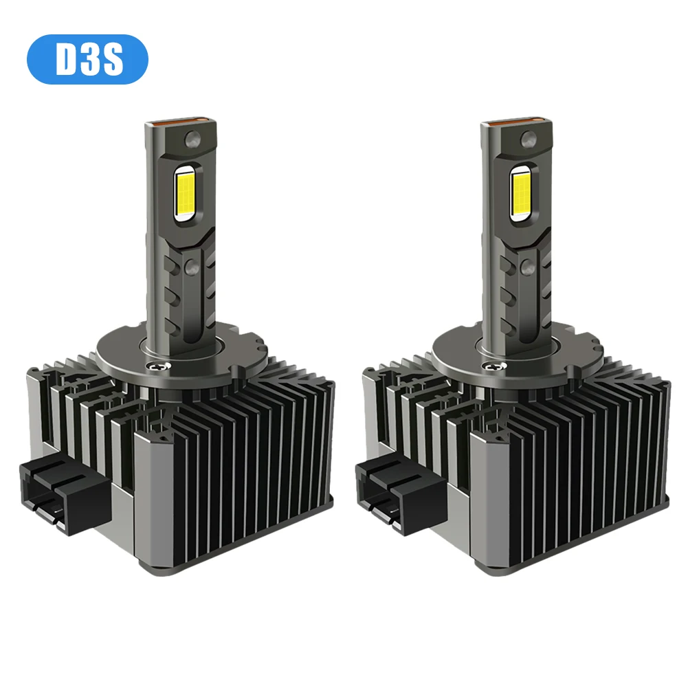 2Pcs Car LED Bulb D3S Headlight Bulb HID D1S D2S D4S 12500LM 110W Double Sided 6000K White Plug and Play IP67 Waterproof Lamp
2Pcs Car LED Bulb D3S Headlight Bulb HID D1S D2S D4S 12500LM 110W Double Sided 6000K White Plug and Play IP67 Waterproof Lamp