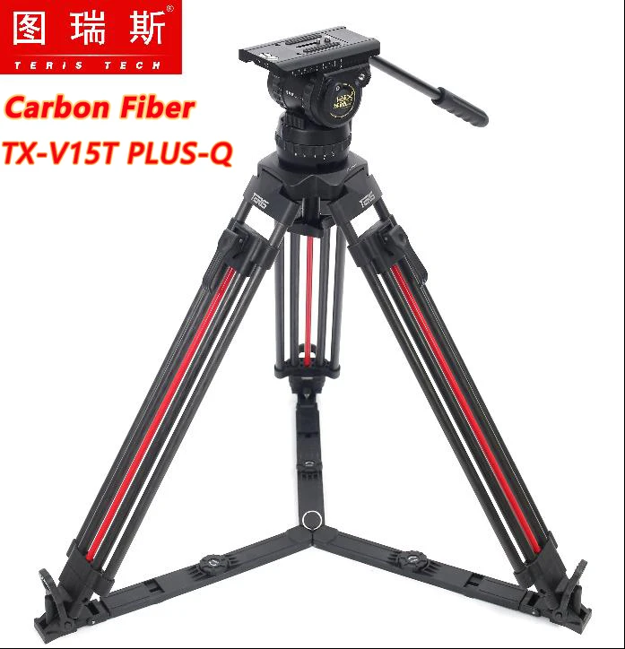 TERIS TRIX TX-V15T-PLUS-Q Video Camera Tripod Kit Carbon Fiber Fluid Head Load 15KG Quick Lock Professional Tripod
TERIS TRIX TX-V15T-PLUS-Q Video Camera Tripod Kit Carbon Fiber Fluid Head Load 15KG Quick Lock Professional Tripod