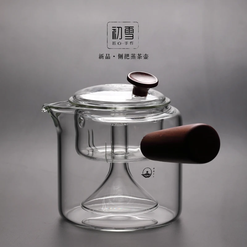 ★Side handle teapot high temperature resistant glass steamer Kung Fu tea set steam pot flower tea black tea Pu'er tea pot
★Side handle teapot high temperature resistant glass steamer Kung Fu tea set steam pot flower tea black tea Pu'er tea pot