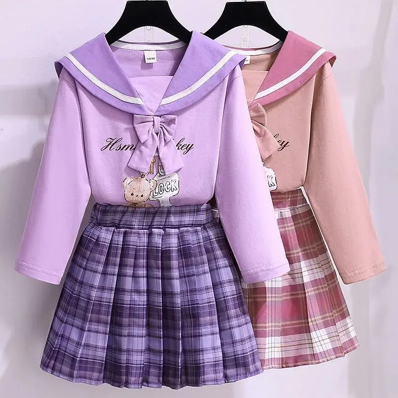 Bow With Spring Uniform Waist Shirt Japanese Pleated Skirt Outfits Tie Student School High Korean Skirt Blouse
Bow With Spring Uniform Waist Shirt Japanese Pleated Skirt Outfits Tie Student School High Korean Skirt Blouse