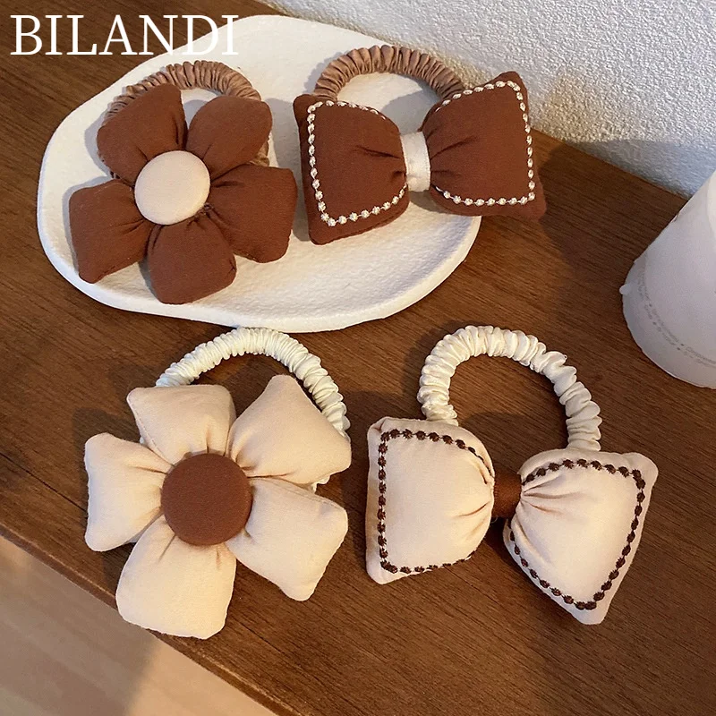 Sweet Girl Ponytail Holder Hair Tie Bowknot Flower Hair Scrunchies Stationarity Elastic Hair Band For Women Hair Accessories
Sweet Girl Ponytail Holder Hair Tie Bowknot Flower Hair Scrunchies Stationarity Elastic Hair Band For Women Hair Accessories