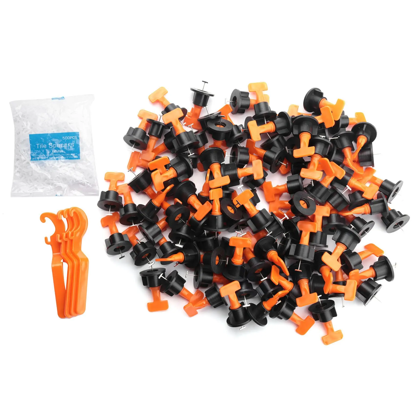 500PcsTile Leveling Clips Tile Leveling System Kit 100Pcs Tile Leveler Spacers Wrenches Tile Installation Tool Kit
500PcsTile Leveling Clips Tile Leveling System Kit 100Pcs Tile Leveler Spacers Wrenches Tile Installation Tool Kit