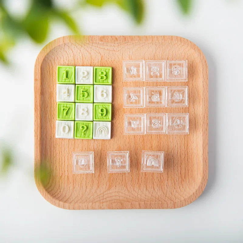Acrylic Number 0-9 Fondant Cookie Stamp Mold Number Symbol Cookie Embosser Stamp Mold Cake Decorating Tools Baking Accessories
Acrylic Number 0-9 Fondant Cookie Stamp Mold Number Symbol Cookie Embosser Stamp Mold Cake Decorating Tools Baking Accessories