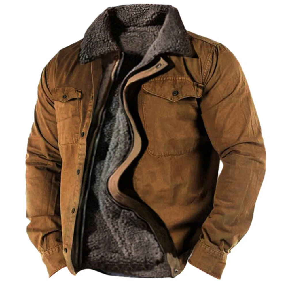 Clothes Men Shirts Full Zip Jacket Loose Outwear Plaid Print Retro Fleece Thick Stand Collar Sweatshirt Casual
Clothes Men Shirts Full Zip Jacket Loose Outwear Plaid Print Retro Fleece Thick Stand Collar Sweatshirt Casual