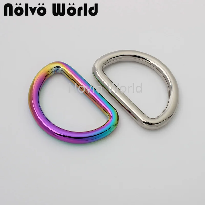 10-50 pieces 5 colors 4.0 5.0mm wire 3/4" 1-1/4" inner rainbow round edge polished D ring for chains bag welded d rings
10-50 pieces 5 colors 4.0 5.0mm wire 3/4" 1-1/4" inner rainbow round edge polished D ring for chains bag welded d rings