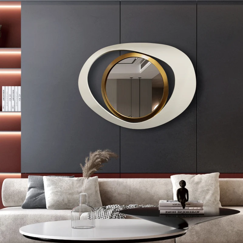 Bathroom Decorative Wall Mirrors Aesthetic Room Light Irregular Vanity Mirror Luxury Makeup Design Grand Miroir Home Decoration
Bathroom Decorative Wall Mirrors Aesthetic Room Light Irregular Vanity Mirror Luxury Makeup Design Grand Miroir Home Decoration