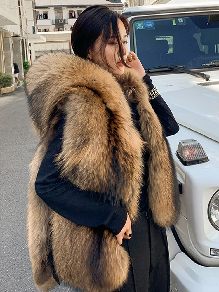 Woman winter Whole skin natural raccoon fur jacket real fur coat furry fur jacket thick warm party Fashion Popular in Europe Ame
Woman winter Whole skin natural raccoon fur jacket real fur coat furry fur jacket thick warm party Fashion Popular in Europe Ame