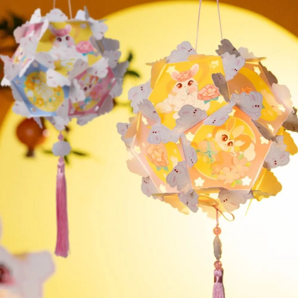 

Intangible Cultural Heritage Mid-Autumn Festival Lantern DIY Glowing Handheld Dazzling Flower Lantern Chinese Style Handmade