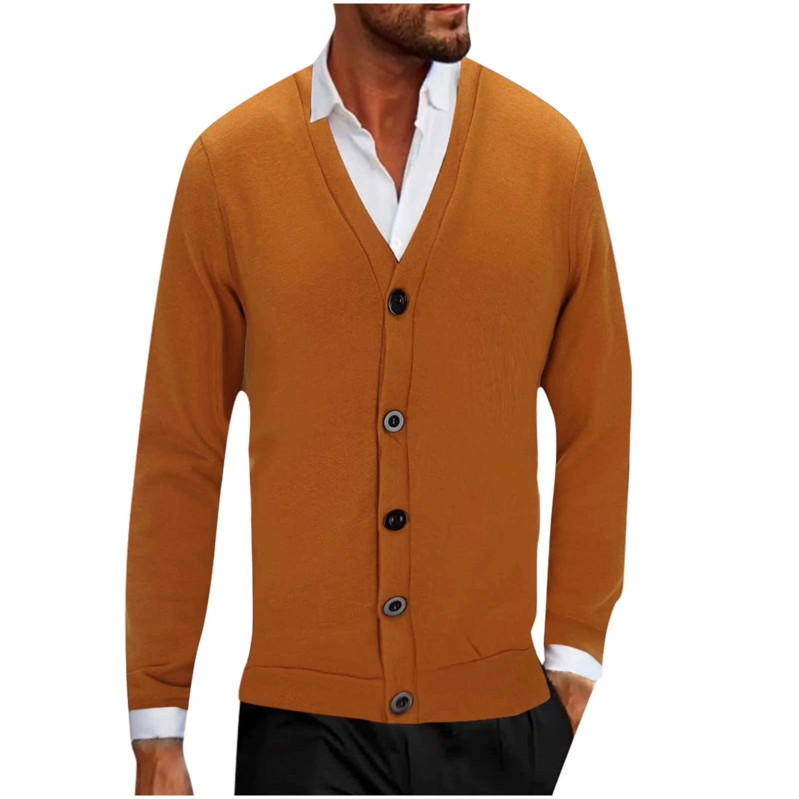 2021 Men's Fashion Boutique Pure Color Business Casual Cardigan V-neck Formal Social Business Knitting Sweater Male Sweater
2021 Men's Fashion Boutique Pure Color Business Casual Cardigan V-neck Formal Social Business Knitting Sweater Male Sweater