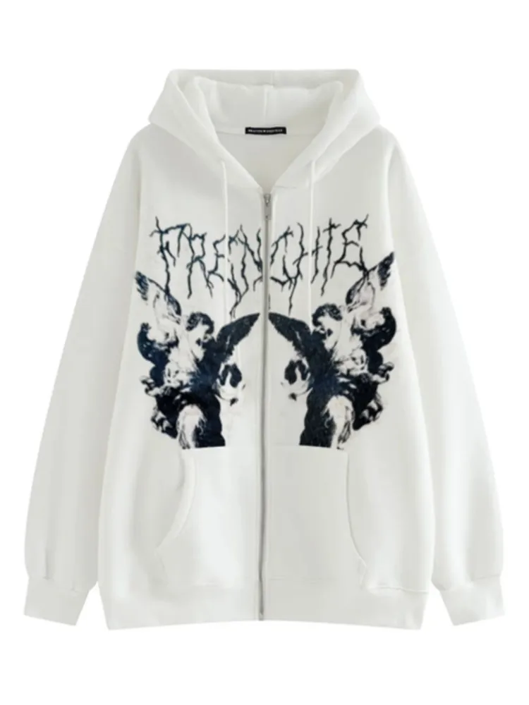 Dark high street coat zipper y2k top E-girl punk female hip-hop street style coat angel dark print coat coat Harajuku cotton
Dark high street coat zipper y2k top E-girl punk female hip-hop street style coat angel dark print coat coat Harajuku cotton
