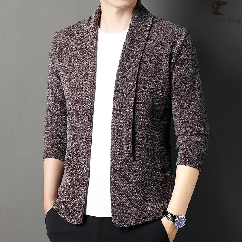 Autumn Winter High Quality Brand Men's Pure Color Chenille Cardigan Fashion Thick Warm Sweatercoat Men Clothing
Autumn Winter High Quality Brand Men's Pure Color Chenille Cardigan Fashion Thick Warm Sweatercoat Men Clothing