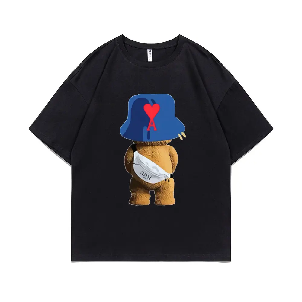 Hearts A Tshirt Street Brown Bear Style T Shirt Streetwear Men Women Fashion Hip Hop Oversized Tee Unisex Anime Cartoon T-shirt
Hearts A Tshirt Street Brown Bear Style T Shirt Streetwear Men Women Fashion Hip Hop Oversized Tee Unisex Anime Cartoon T-shirt