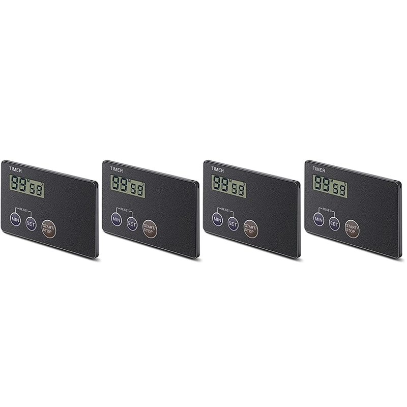 Big deal 4 Pieces Magnetic Timer Portable Timer Credit Card Size Digital Countdown Timer Magnetic Back with Clip Cooking Timer
Big deal 4 Pieces Magnetic Timer Portable Timer Credit Card Size Digital Countdown Timer Magnetic Back with Clip Cooking Timer