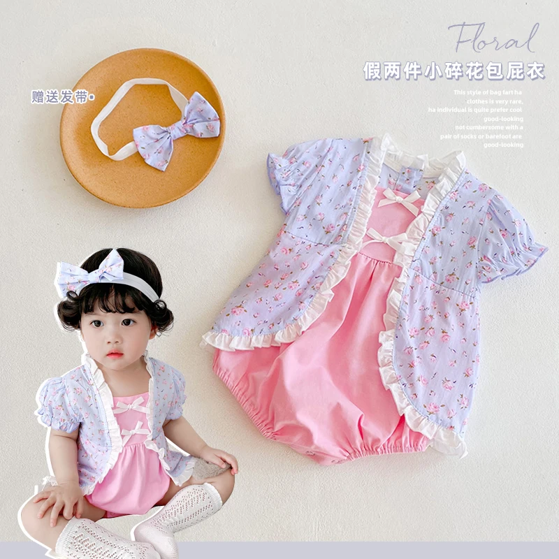 2022 summer baby and children one-piece clothes for baby girl floral lady skirt Haxi triangular climbing clothes fake two pieces
2022 summer baby and children one-piece clothes for baby girl floral lady skirt Haxi triangular climbing clothes fake two pieces