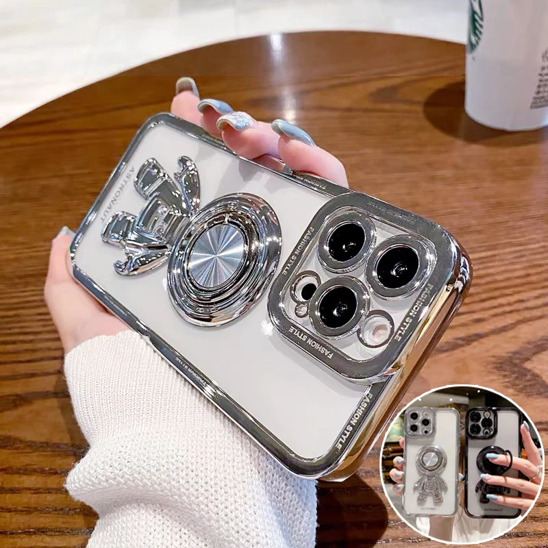 M3C роскошный чехол с покрытием астронавт подставка кольцо держатель для iPhone 11 12 13 Pro Max XR XS X Max 7 8 Plus Мягкая силиконовая задняя крышка 
M3C роскошный чехол с покрытием астронавт подставка кольцо держатель для iPhone 11 12 13 Pro Max XR XS X Max 7 8 Plus Мягкая силиконовая задняя крышка