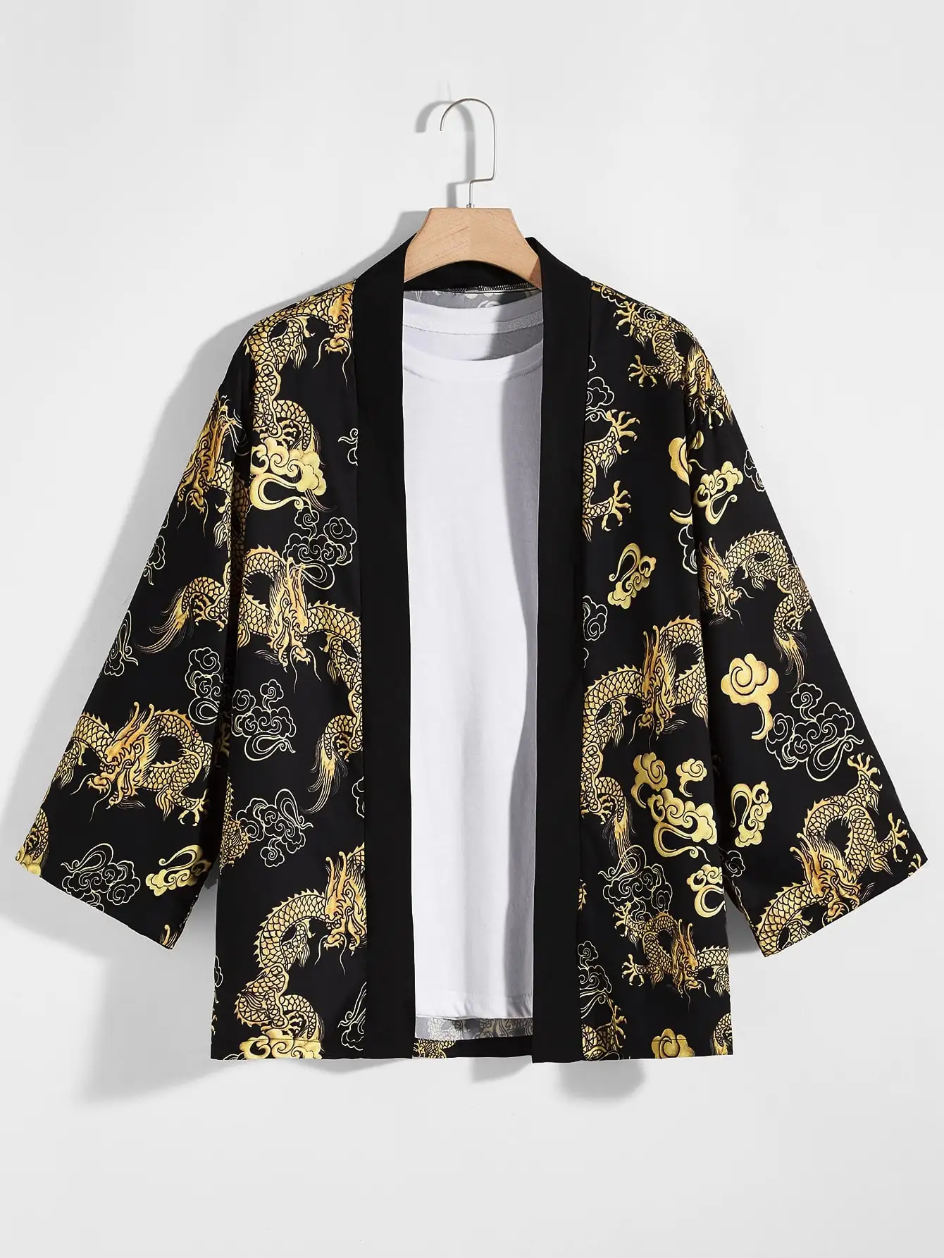 Men Chinese Dragon Full Print Kimono Japanese Long Sleeve Loose Comfortable Silky Yukata Shirt
Men Chinese Dragon Full Print Kimono Japanese Long Sleeve Loose Comfortable Silky Yukata Shirt