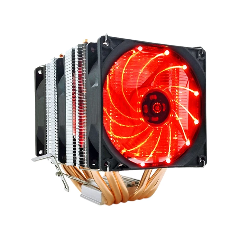 Вентилятор охлаждения ЦП для AMD 1155 1366 General 6, вентилятор тепловой трубки для ЦП с контролем температуры, 3 контакта, три канала, красный
Вентилятор охлаждения ЦП для AMD 1155 1366 General 6, вентилятор тепловой трубки для ЦП с контролем температуры, 3 контакта, три канала, красный