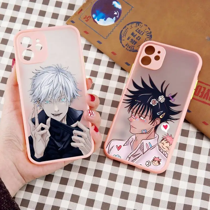 Anime Hard Jujutsu Kaisen Gojo Satoru Phone Case for Iphone 13 12 11 Pro XS Max 7 8 Plus XR Cartoon Soft Silicon Bumper Capa 
Anime Hard Jujutsu Kaisen Gojo Satoru Phone Case for Iphone 13 12 11 Pro XS Max 7 8 Plus XR Cartoon Soft Silicon Bumper Capa