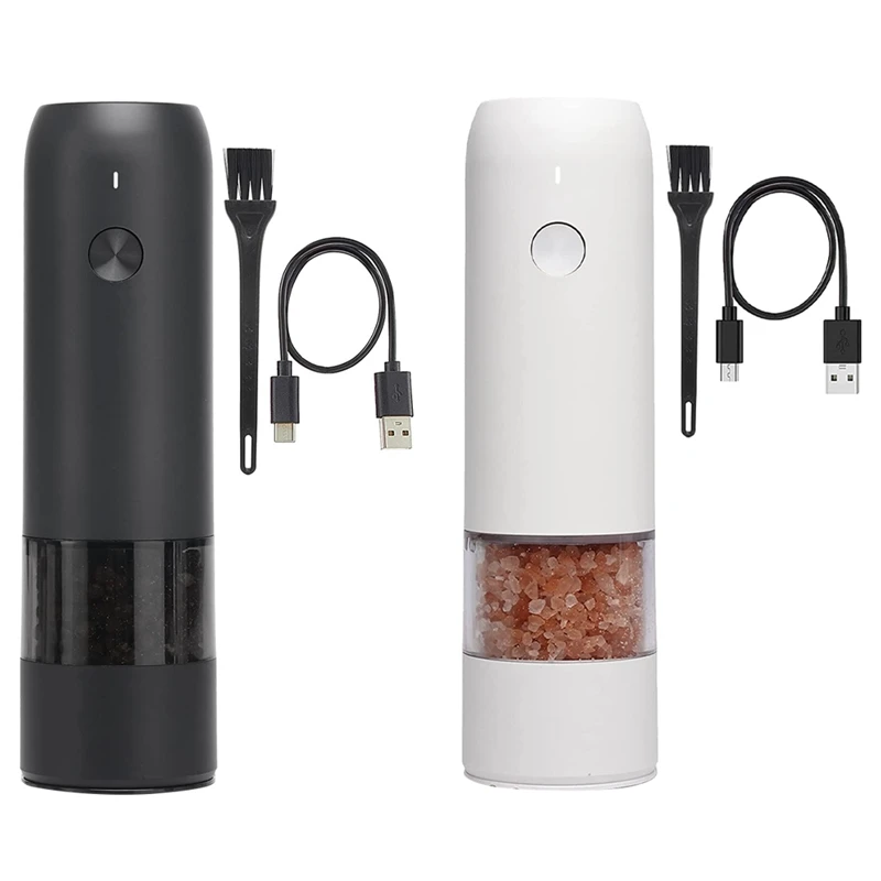 Rechargeable Electric Pepper Grinder, USB Power Supply, Adjustable Thickness, Automatic Operation With One Hand
Rechargeable Electric Pepper Grinder, USB Power Supply, Adjustable Thickness, Automatic Operation With One Hand
