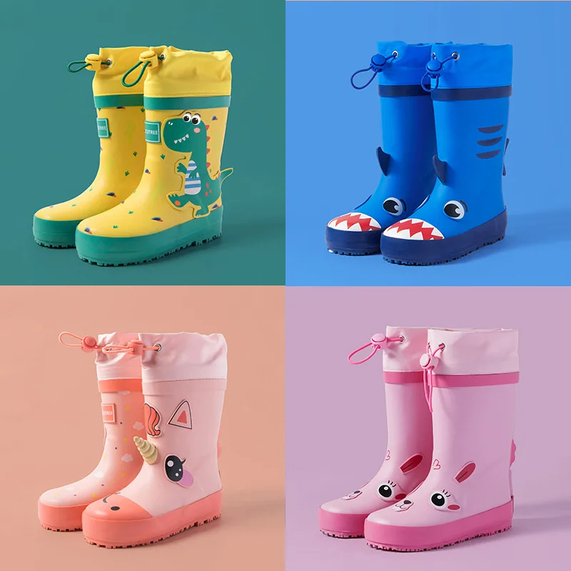 Children's Toddler Fashion Shark Rain Boots Boys and Girls Watershoes Waterproof Rubber Unicorn Cartoon Dinosaur Water Shoes
Children's Toddler Fashion Shark Rain Boots Boys and Girls Watershoes Waterproof Rubber Unicorn Cartoon Dinosaur Water Shoes