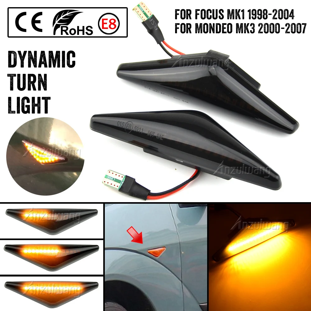 2pcs/lot For Ford Focus MK1 1998-2004 For Mondeo MK3 2000-2007 Side Marker Sequential Lamp Indicator Blink Turn Signal Light
2pcs/lot For Ford Focus MK1 1998-2004 For Mondeo MK3 2000-2007 Side Marker Sequential Lamp Indicator Blink Turn Signal Light