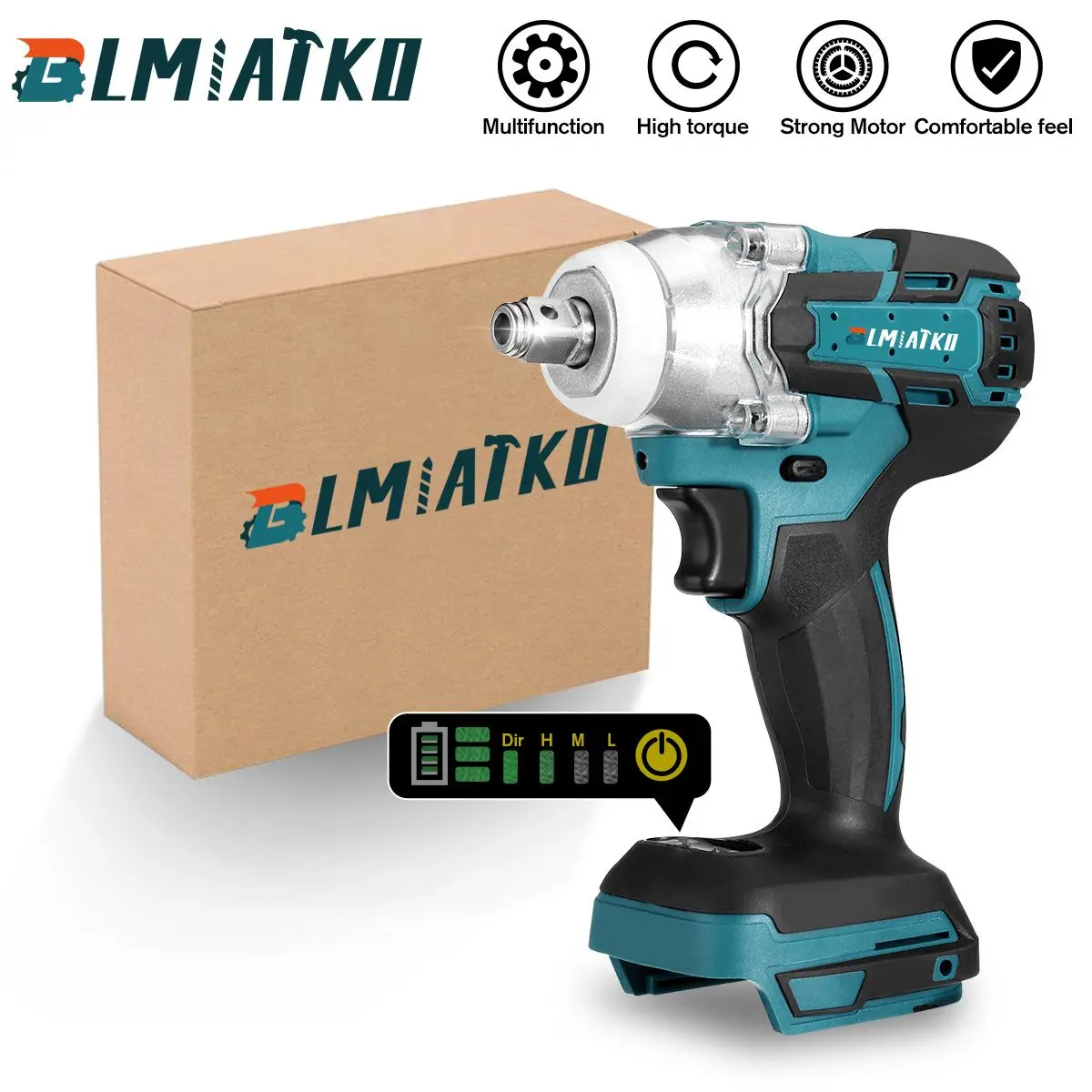 Brushless Cordless Electric Impact Wrench Upgrade 4 Speed Rechargeable 1/2 inch Wrench Power Tools for Makita 18V Battery
Brushless Cordless Electric Impact Wrench Upgrade 4 Speed Rechargeable 1/2 inch Wrench Power Tools for Makita 18V Battery