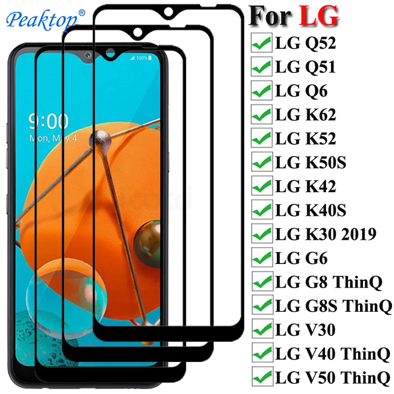 Full Cover Tempered Glass For LG Q51 Q52 Q6 Screen Protector On LG K62 K52 K50S K42 K40S K30 2019 G6 G8S V40 V50 ThinQ
Full Cover Tempered Glass For LG Q51 Q52 Q6 Screen Protector On LG K62 K52 K50S K42 K40S K30 2019 G6 G8S V40 V50 ThinQ