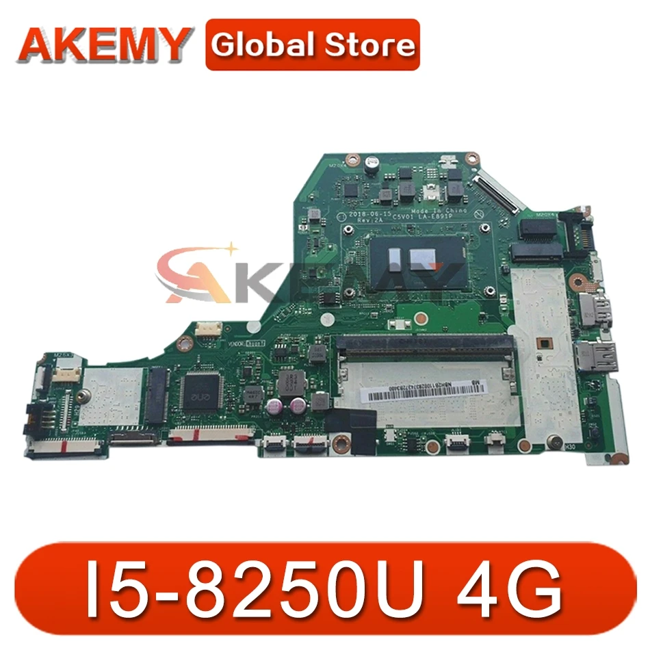 C5V01 LA-E891P NBGSW1101 NB.GSW11.001 For ACER Aspire A315-53 A515-51G laptop motherboard CPU: I5-8250U 4G teste ok Mainboard
C5V01 LA-E891P NBGSW1101 NB.GSW11.001 For ACER Aspire A315-53 A515-51G laptop motherboard CPU: I5-8250U 4G teste ok Mainboard