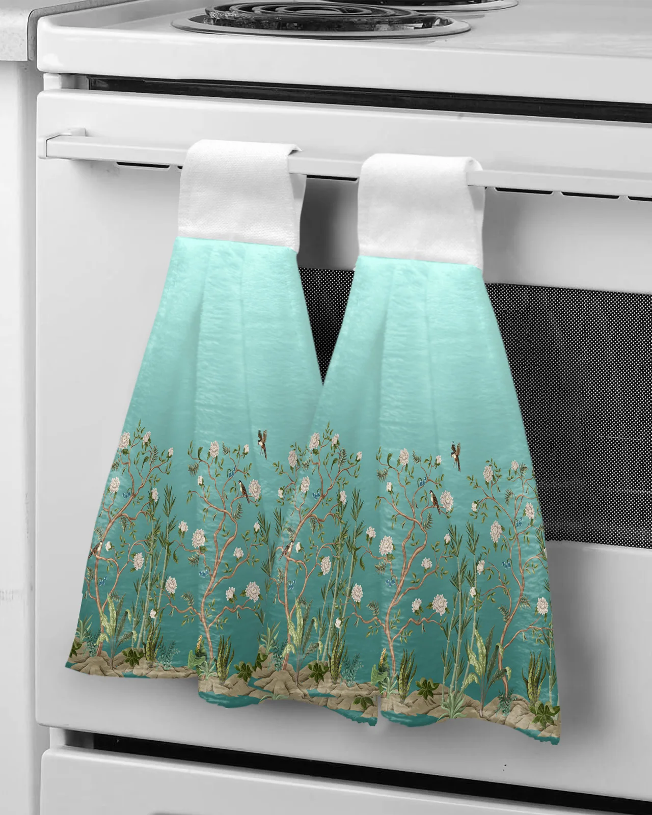 Teal Gradient Flower Plant Bird Hand Towel Microfiber Hanging Wipes Cloth Cleaning Towel Bathroom Kitchen Tools Accessories
Teal Gradient Flower Plant Bird Hand Towel Microfiber Hanging Wipes Cloth Cleaning Towel Bathroom Kitchen Tools Accessories