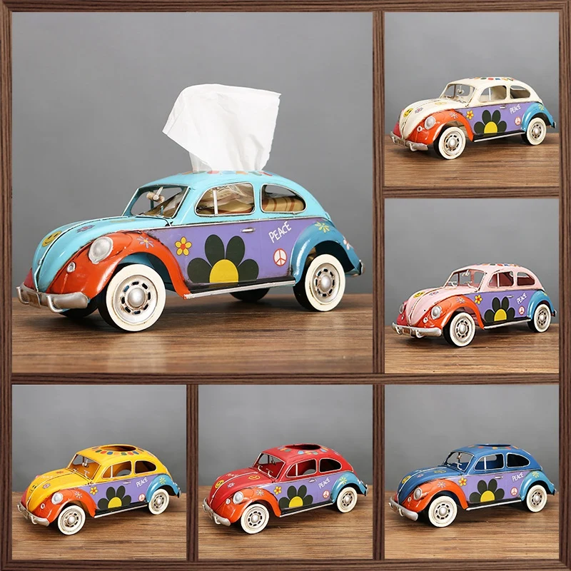 Retro Beetle Car Tissue Paper Box Wrought Iron Tissue Box Retro Model Ornaments Practical Creativity Cute
Retro Beetle Car Tissue Paper Box Wrought Iron Tissue Box Retro Model Ornaments Practical Creativity Cute