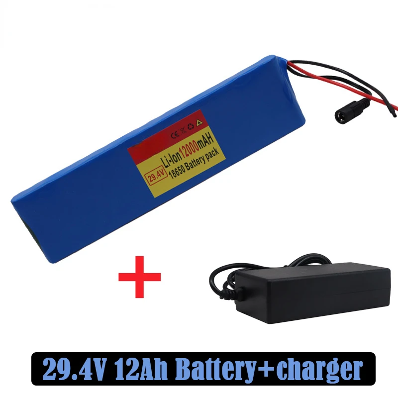 Литий-ионный перезаряжаемый аккумулятор 24 В, 12 Ач, 7S2P 18650, 29,4 в, мАч, для электрического велосипеда, мопеда, балансировочного скутера + зарядно...
Литий-ионный перезаряжаемый аккумулятор 24 В, 12 Ач, 7S2P 18650, 29,4 в, мАч, для электрического велосипеда, мопеда, балансировочного скутера + зарядно...