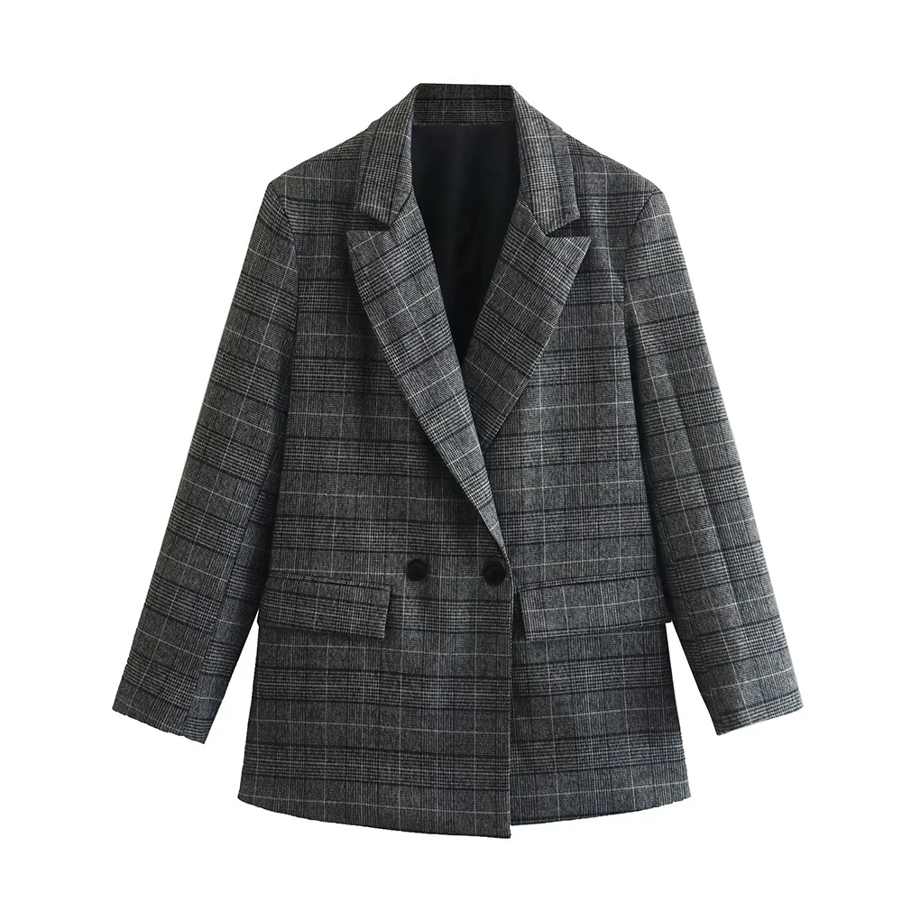 PB&ZA Women's Blazer Suits Double Breasted Blazer Vintage Loose Office Lady Coat Long Sleeve Jacket Chic Outwear Mujer2076762
PB&ZA Women's Blazer Suits Double Breasted Blazer Vintage Loose Office Lady Coat Long Sleeve Jacket Chic Outwear Mujer2076762