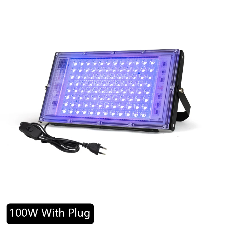 УФ-прожектор 395/400 нм 50/100 Вт LED черный свет водонепроницаемый
УФ-прожектор 395/400 нм 50/100 Вт LED черный свет водонепроницаемый