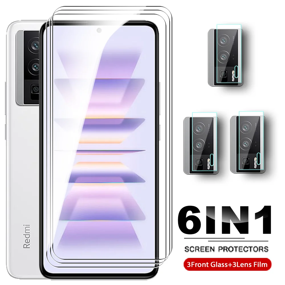 

6in1 Protective Film For Xiaomi Redmi K60 Pro K60E 5G Tempered Glass RedmiK60 K60Pro K 60 E 6.67'' Camera Lens Screen Protector