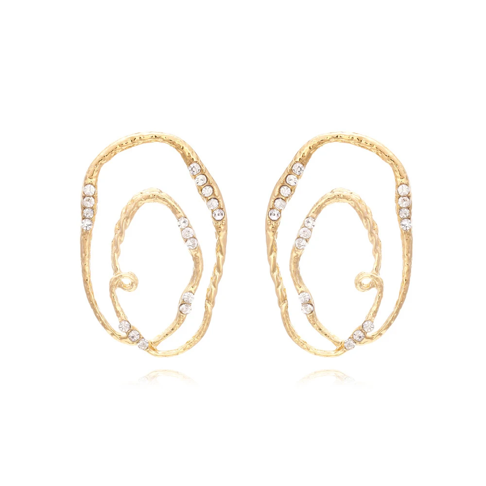 Geometric Irregularly Circle Dangle Earrings for Women Inlay Zircon Retro Piercing Girl Eardrop Accessories Hanging Jewelry Gift
Geometric Irregularly Circle Dangle Earrings for Women Inlay Zircon Retro Piercing Girl Eardrop Accessories Hanging Jewelry Gift