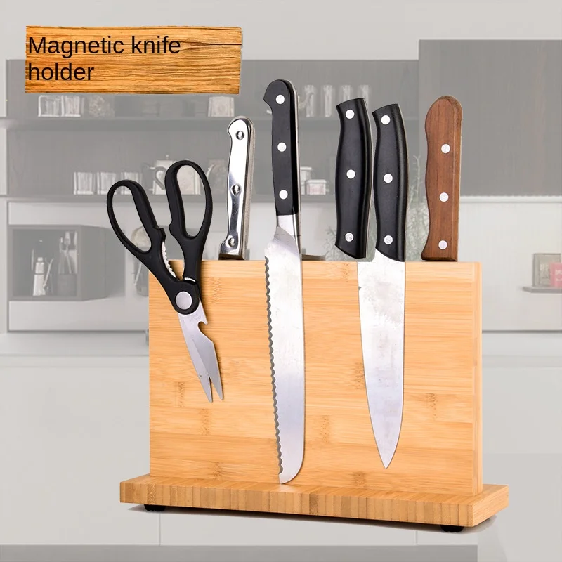 Magnetic Knife Block(Natural Wood) Knife Organizer Block Knife Dock Kitchen Scissor Holder Strongly Magnetic Rubber Wood Acacia
Magnetic Knife Block(Natural Wood) Knife Organizer Block Knife Dock Kitchen Scissor Holder Strongly Magnetic Rubber Wood Acacia