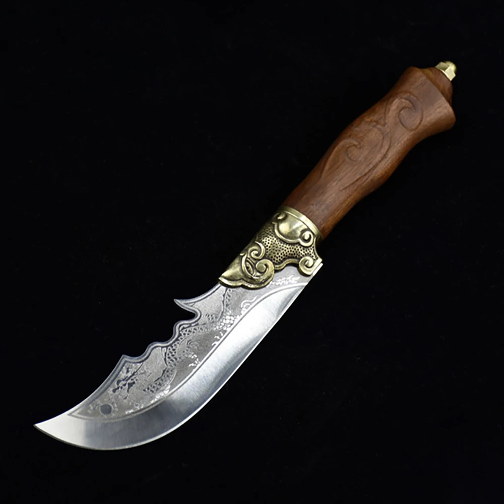Butcher Boning Knife Guan Yu Scimitar Handmade Forged High Carbon Steel Hunting Viking Knife Wood Handle Kitchen Meat Cleaver
Butcher Boning Knife Guan Yu Scimitar Handmade Forged High Carbon Steel Hunting Viking Knife Wood Handle Kitchen Meat Cleaver