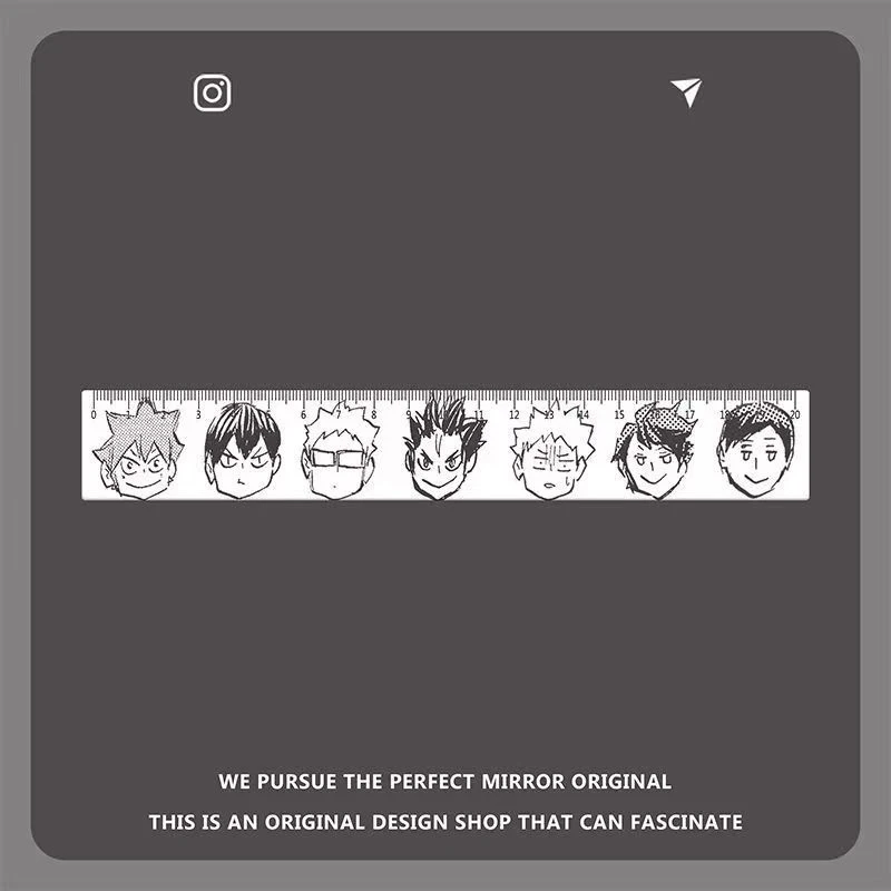 20cm Haikyuu!! Volleyball Anime Pencil Graffiti Avatar Straight Ruler Stationery Office & School Supplies for Drafting Kids Gift
20cm Haikyuu!! Volleyball Anime Pencil Graffiti Avatar Straight Ruler Stationery Office & School Supplies for Drafting Kids Gift
