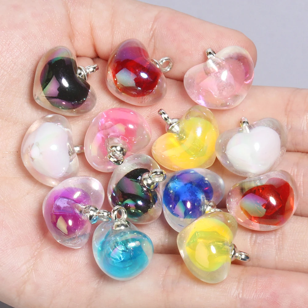 10Pcs 19x18mm Blingbling AB Love Heart Crystal Acrylic Charms Pendant For DIY Earring Jewelry Ornament DIY Accessories
10Pcs 19x18mm Blingbling AB Love Heart Crystal Acrylic Charms Pendant For DIY Earring Jewelry Ornament DIY Accessories