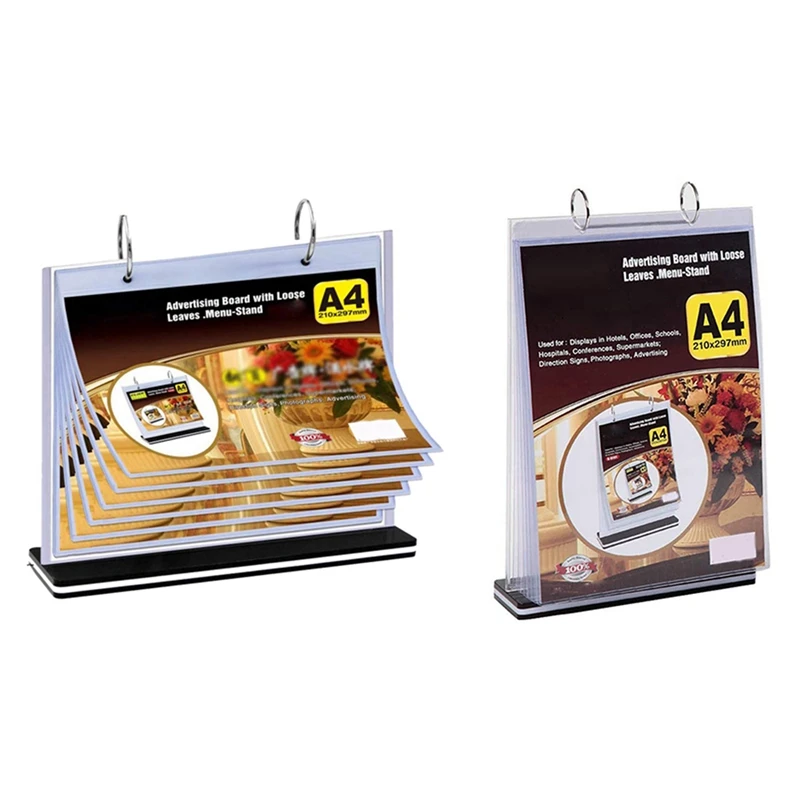 2X A4 Multi-Page Flip Display Card Label Display Stand Detachable Label Business Menu Holder-FS-PHFU
2X A4 Multi-Page Flip Display Card Label Display Stand Detachable Label Business Menu Holder-FS-PHFU