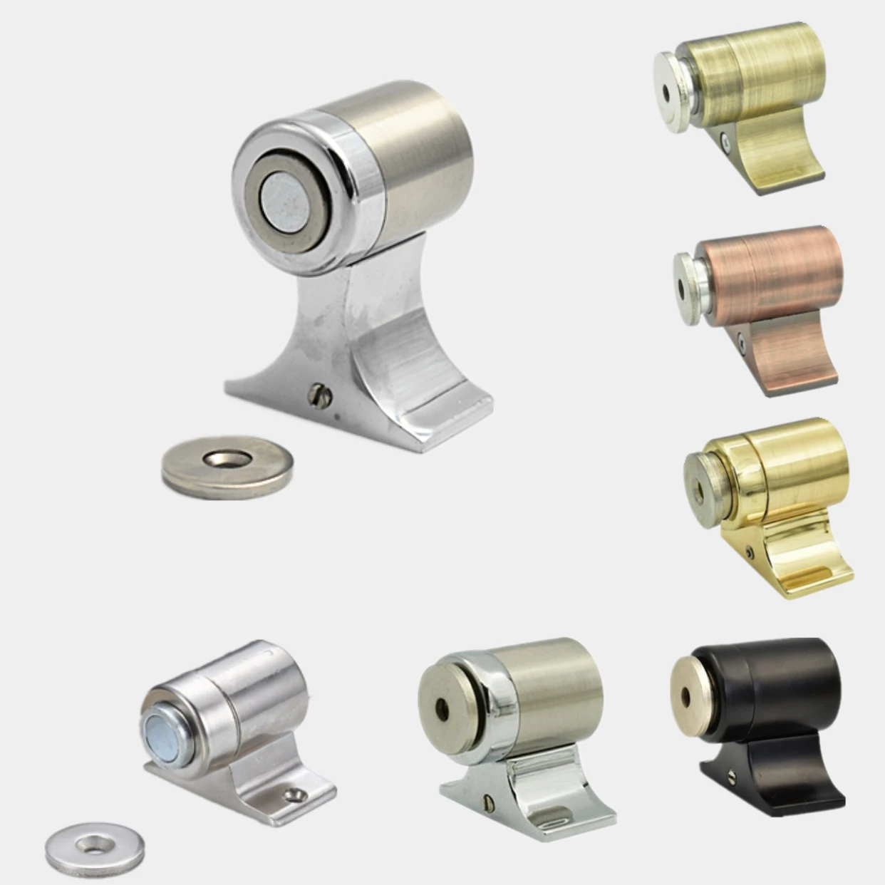 1 piece of zinc alloy heightened anti-collision door stopper room door magnetic touch bathroom door stopper high foot strong mag
1 piece of zinc alloy heightened anti-collision door stopper room door magnetic touch bathroom door stopper high foot strong mag